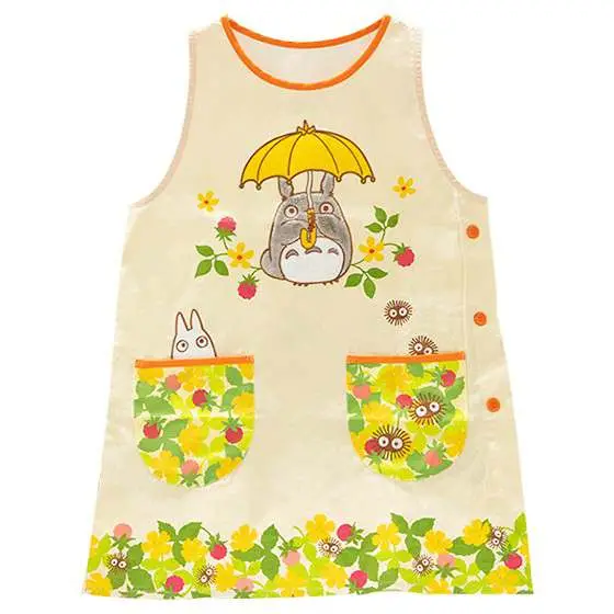 totoro flowers apron