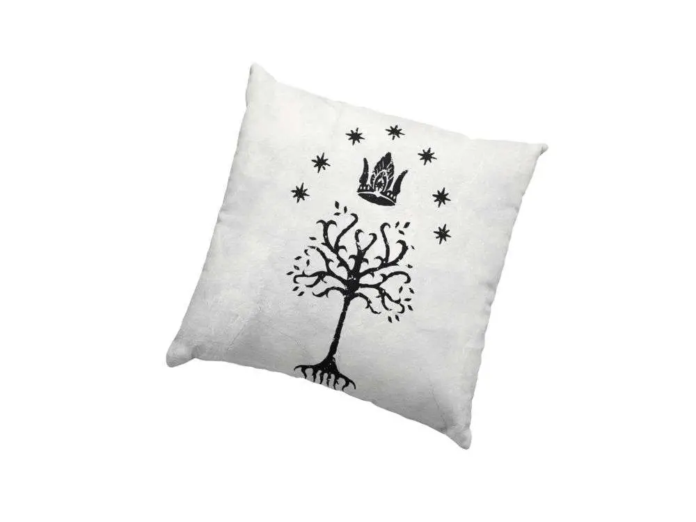 lotr white tree of gondor square cushion