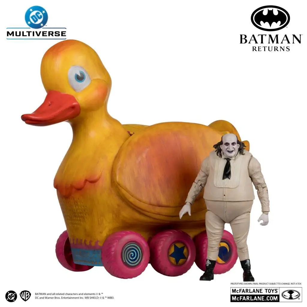 dc multiverse batman returns the duck with penguin vehicle