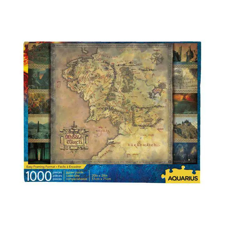 lord of the rings map 1000pcs puzzle