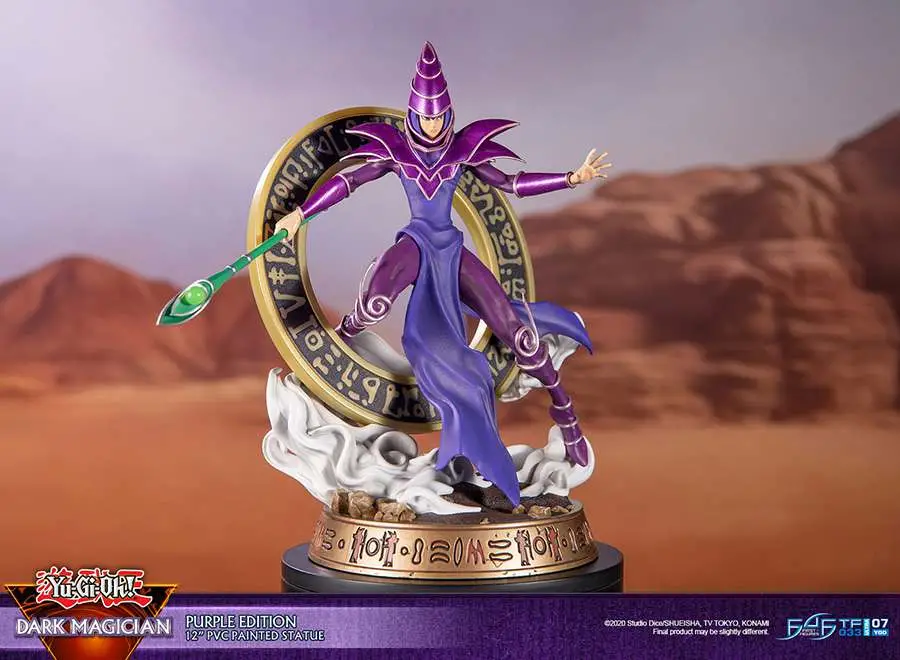 yugioh! dark magician purple pvc statue