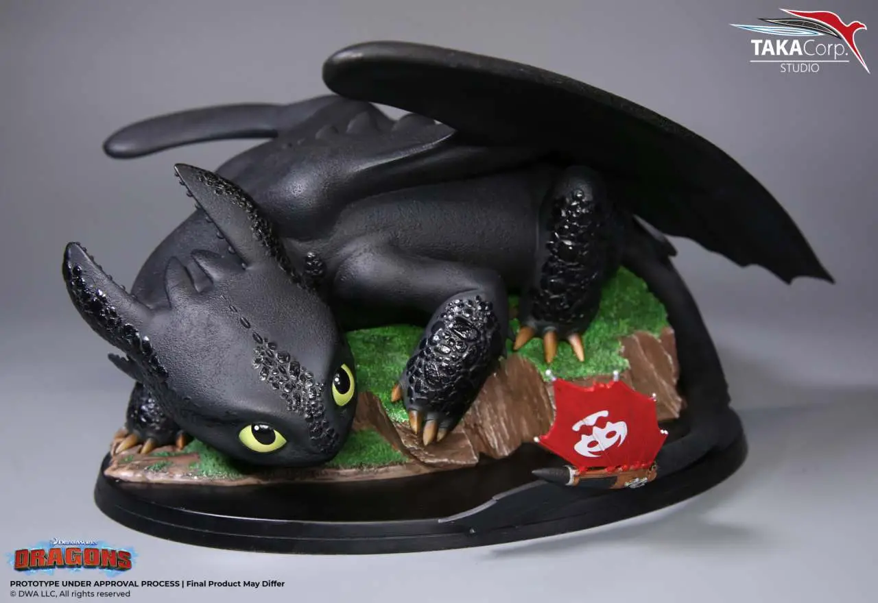 dragons toothless pvc statue