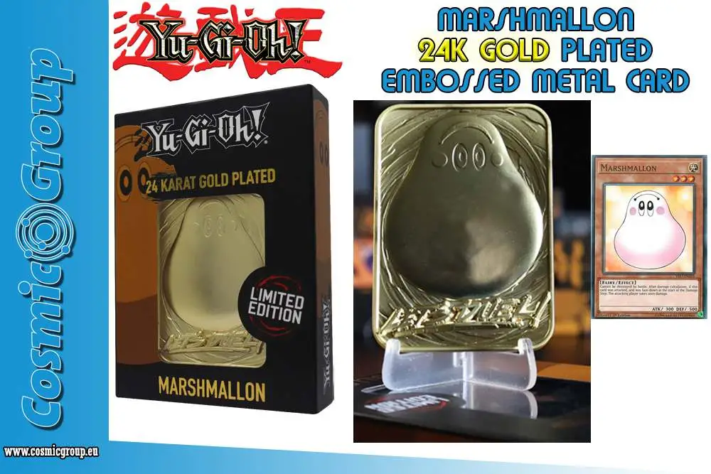 yu-gi-oh! ltd ed 24k gold-marshmallon