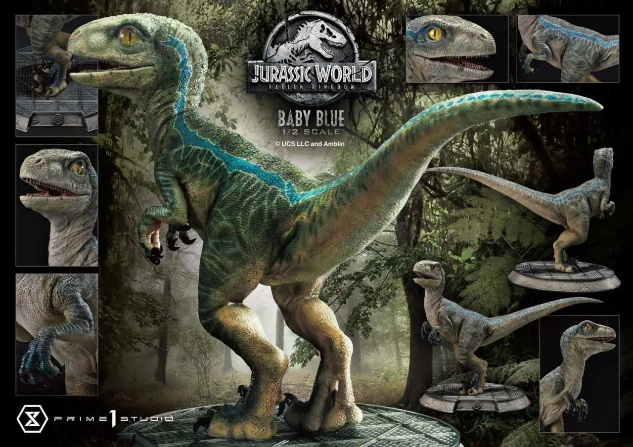 jurassic world fk baby blue 1:2 statue