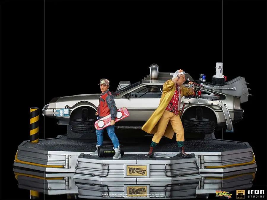 bttf 2 delorean full dlx set 1/10 art st
