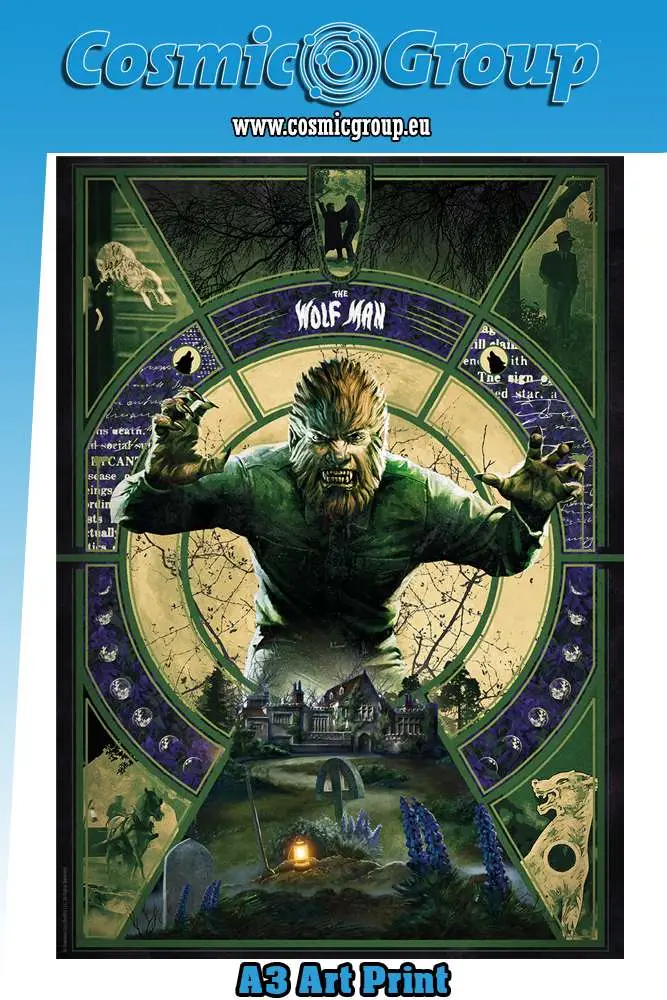 the wolfman official art print a3 size