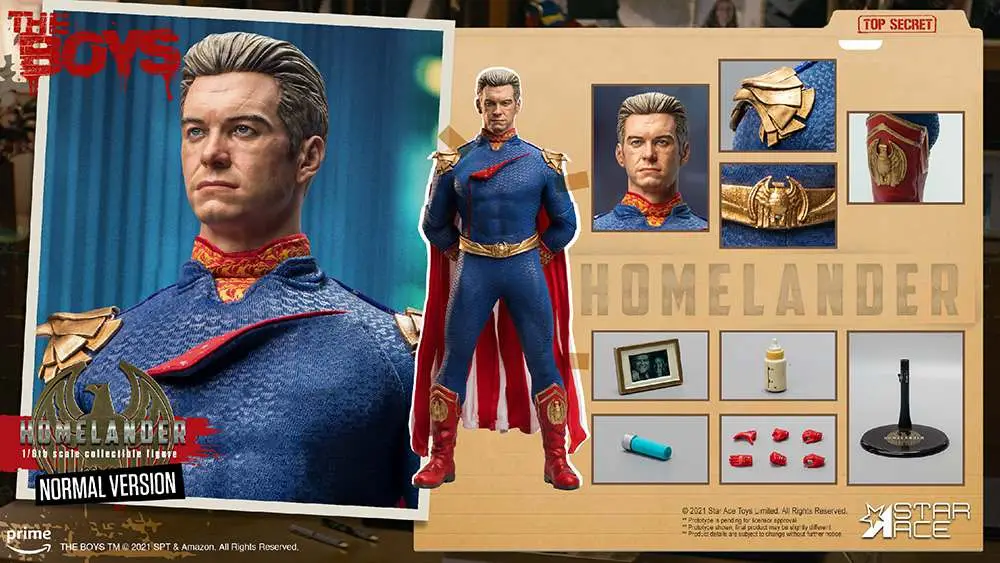the boys homelander 1/6 regular figure