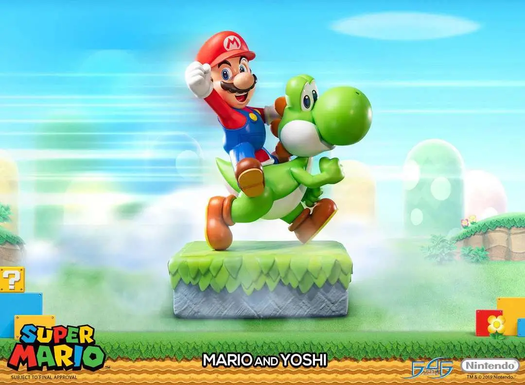 supermario mario & yoshi standard edition statue