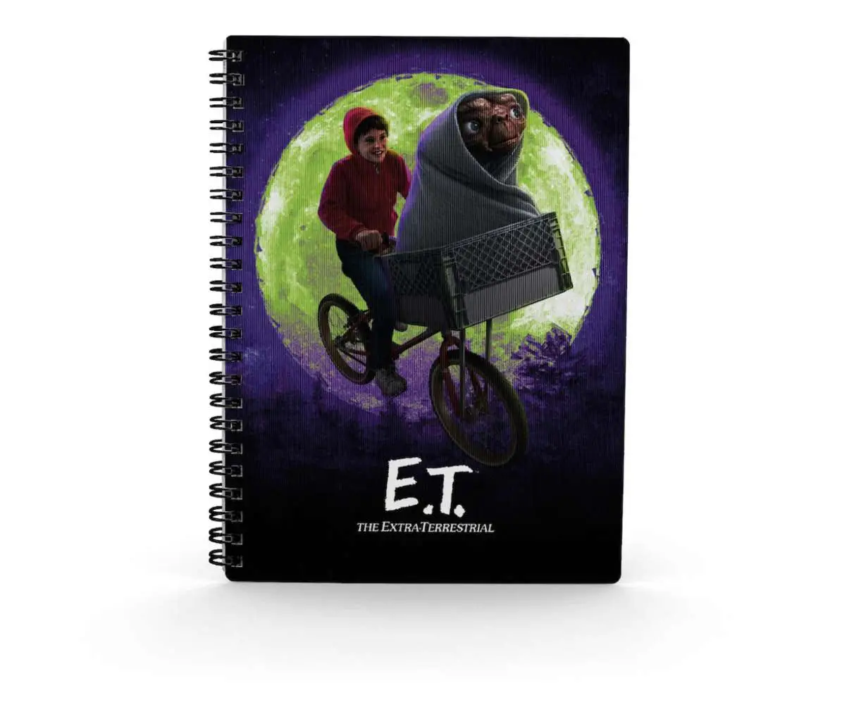 e.t. elliot bike 3d effect noteboook