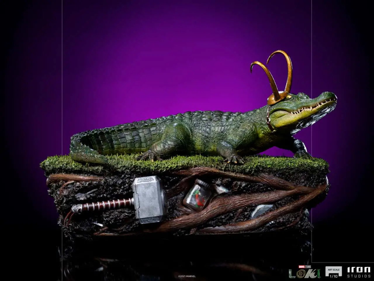 loki alligator 1/10 statue