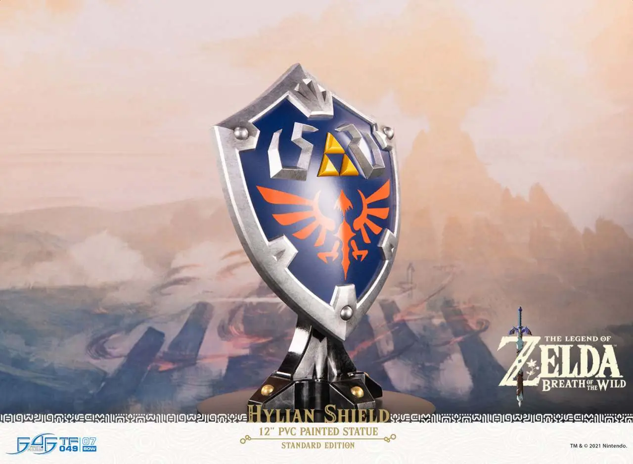 legend of zelda hylian shield pvc statue