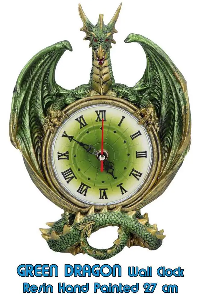 green dragon wall clock