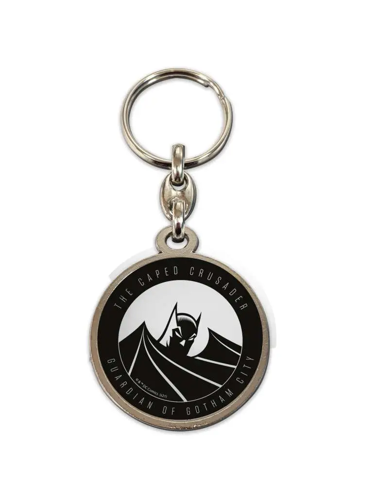 batman the caped crusader metal keychain
