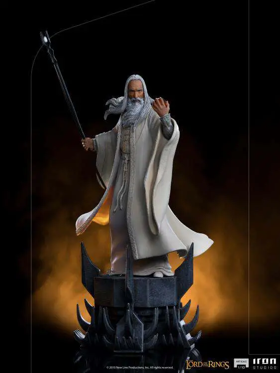 lotr saruman 1/10 art statue