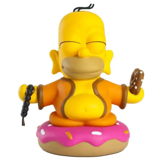 simpsons homer buddah pvc figure