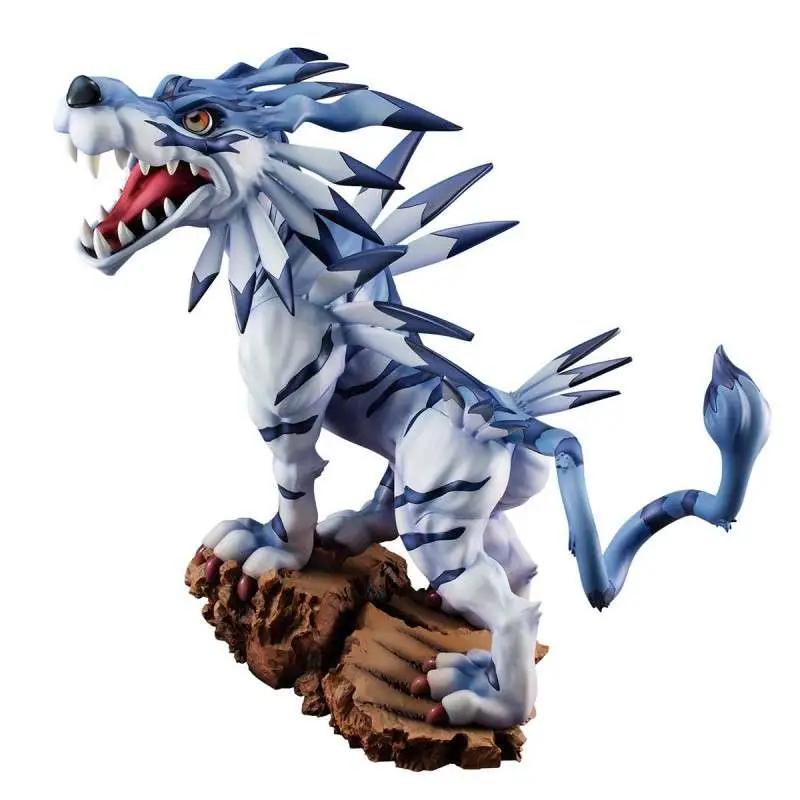 digimon garurumon battle gem statue