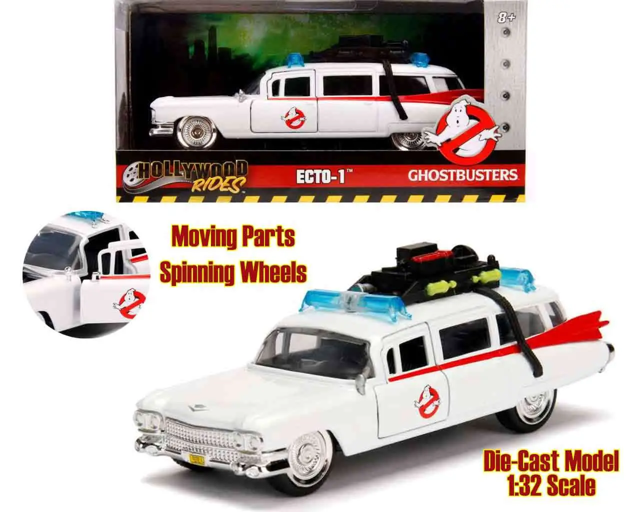 ghostbusters - ecto-1 - 1:32 die-cast model