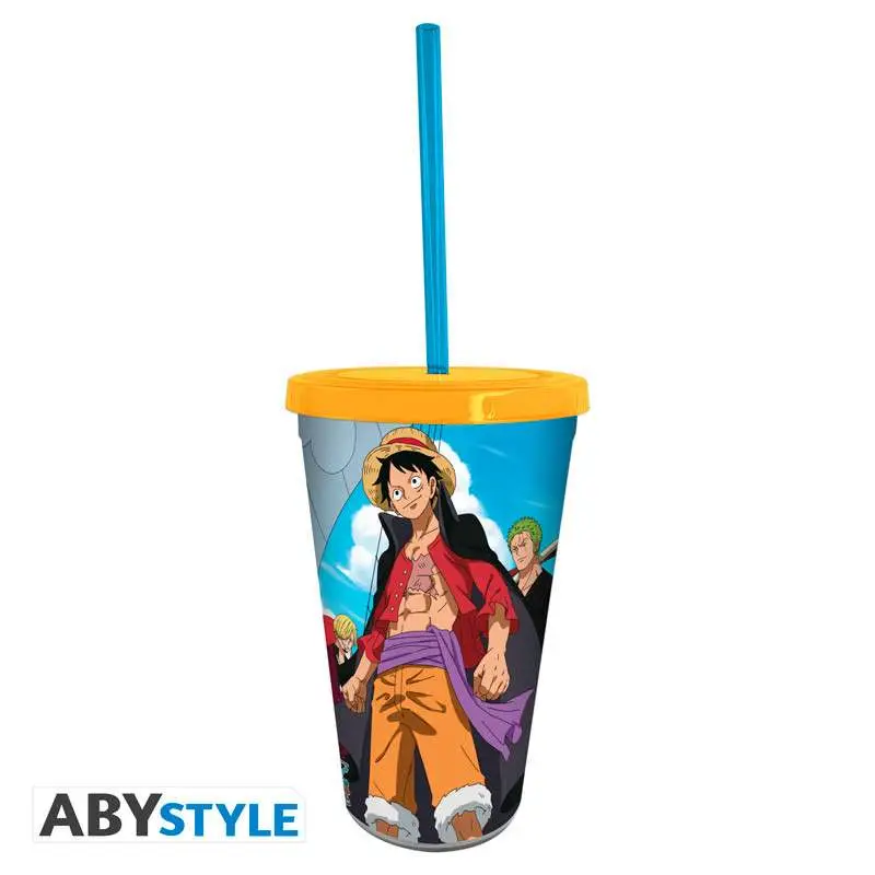 one piece tumbler with straw