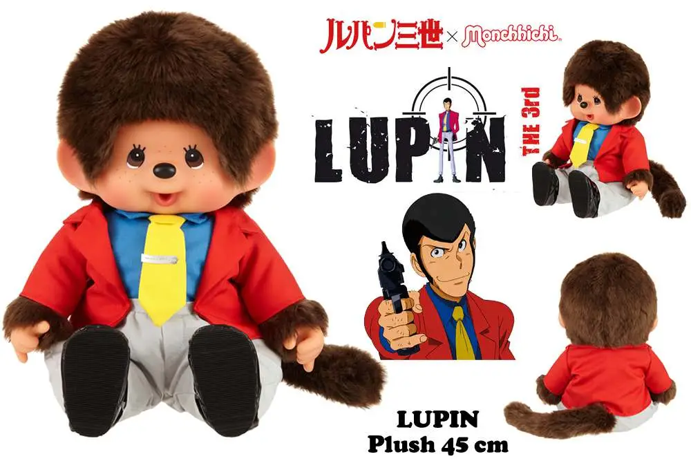 lupin 3rd-monchhichi plush lupin 45cm