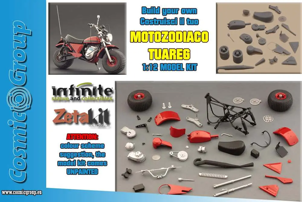 tuareg moto zodiaco model kit 1/12