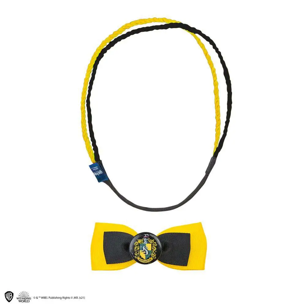 hp hufflepuff double headband&clip set