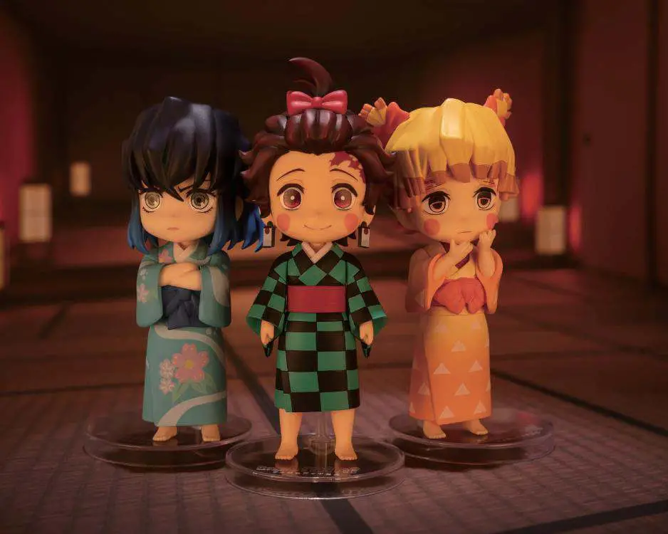 demon slayer sumiko/zenko/inoko mini fig