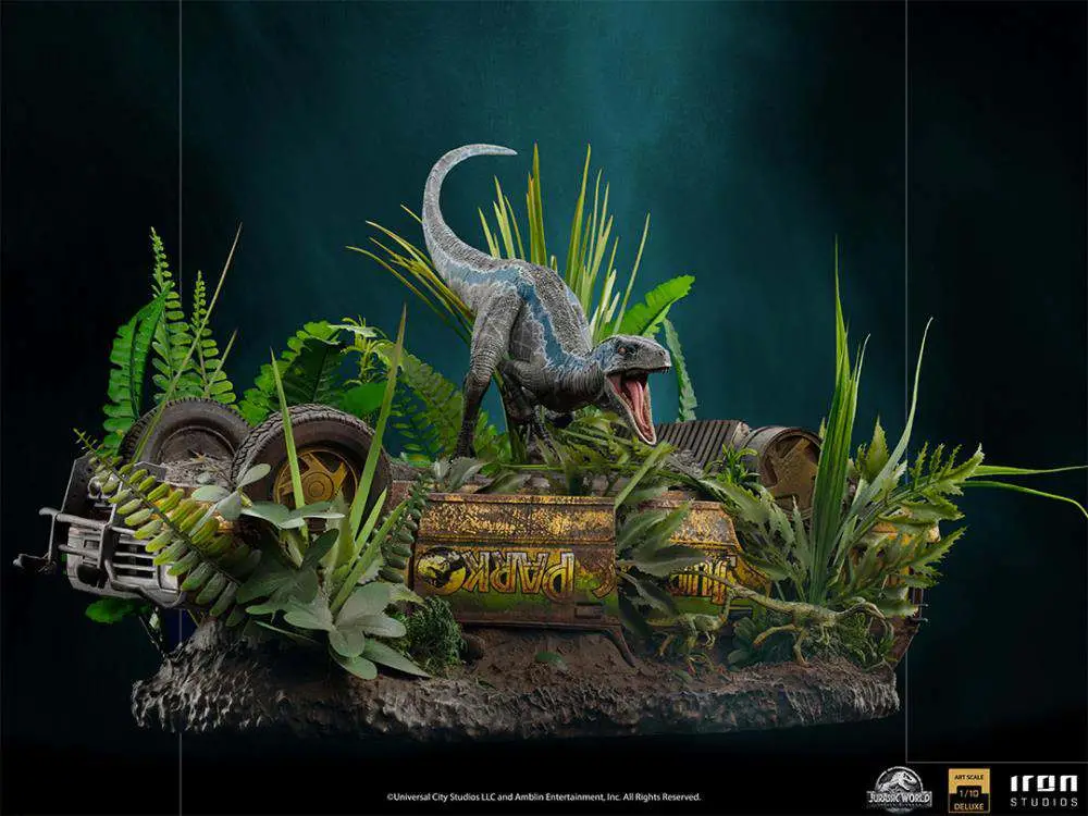 jurassic world fk  blue 1/10 deluxe stat