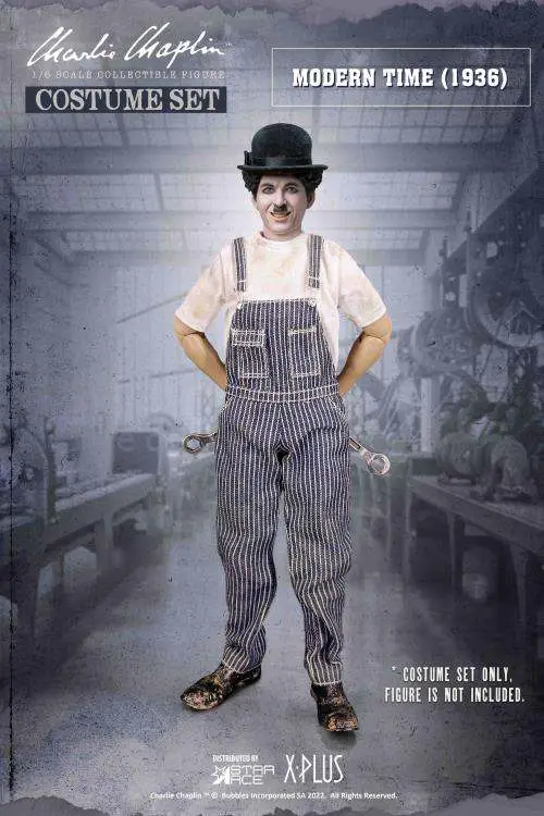 charlie chaplin 1/6 worker costume set