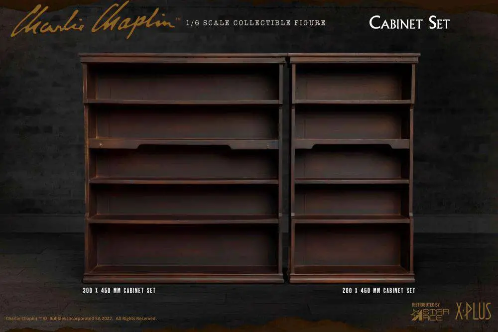 charlie chaplin 1/6 cabinet set