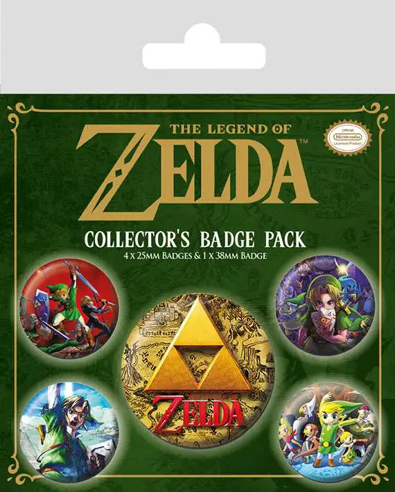 the legend of zelda (classic) badge pack