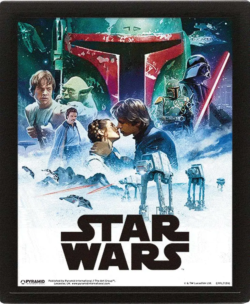 star wars episode iv & v poster 3d