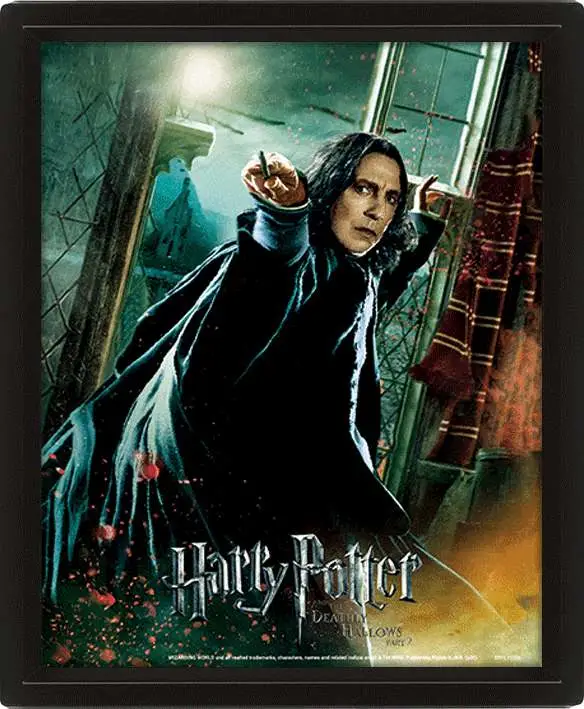hp deathly hallows snape poster 3d