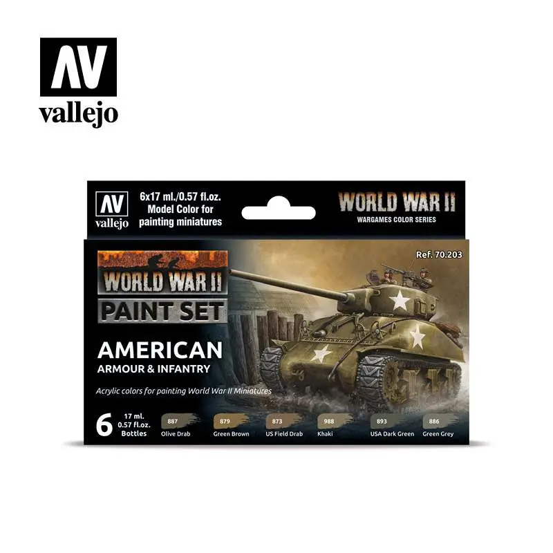american armour infantry color set 70203
