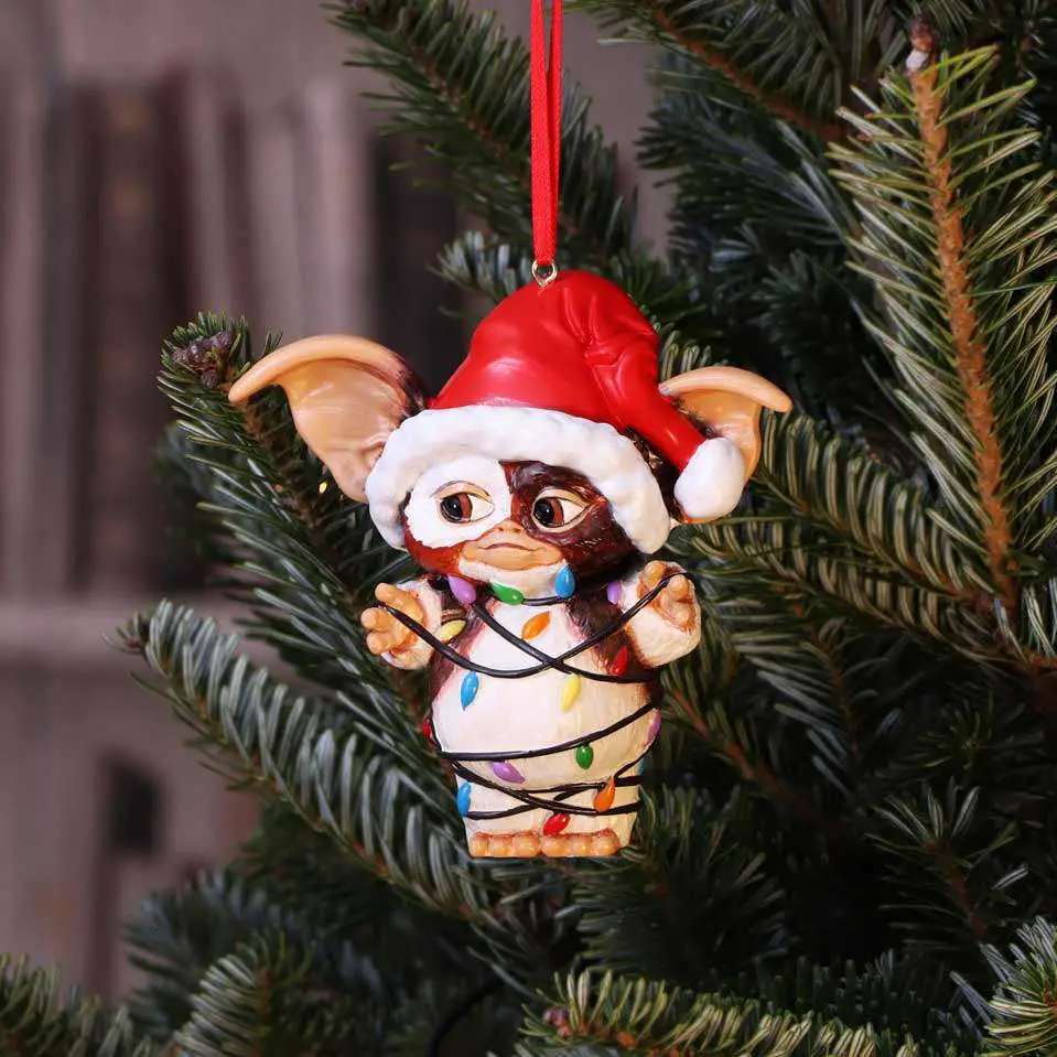 gremlins gizmo in fairy lights hanging ornament