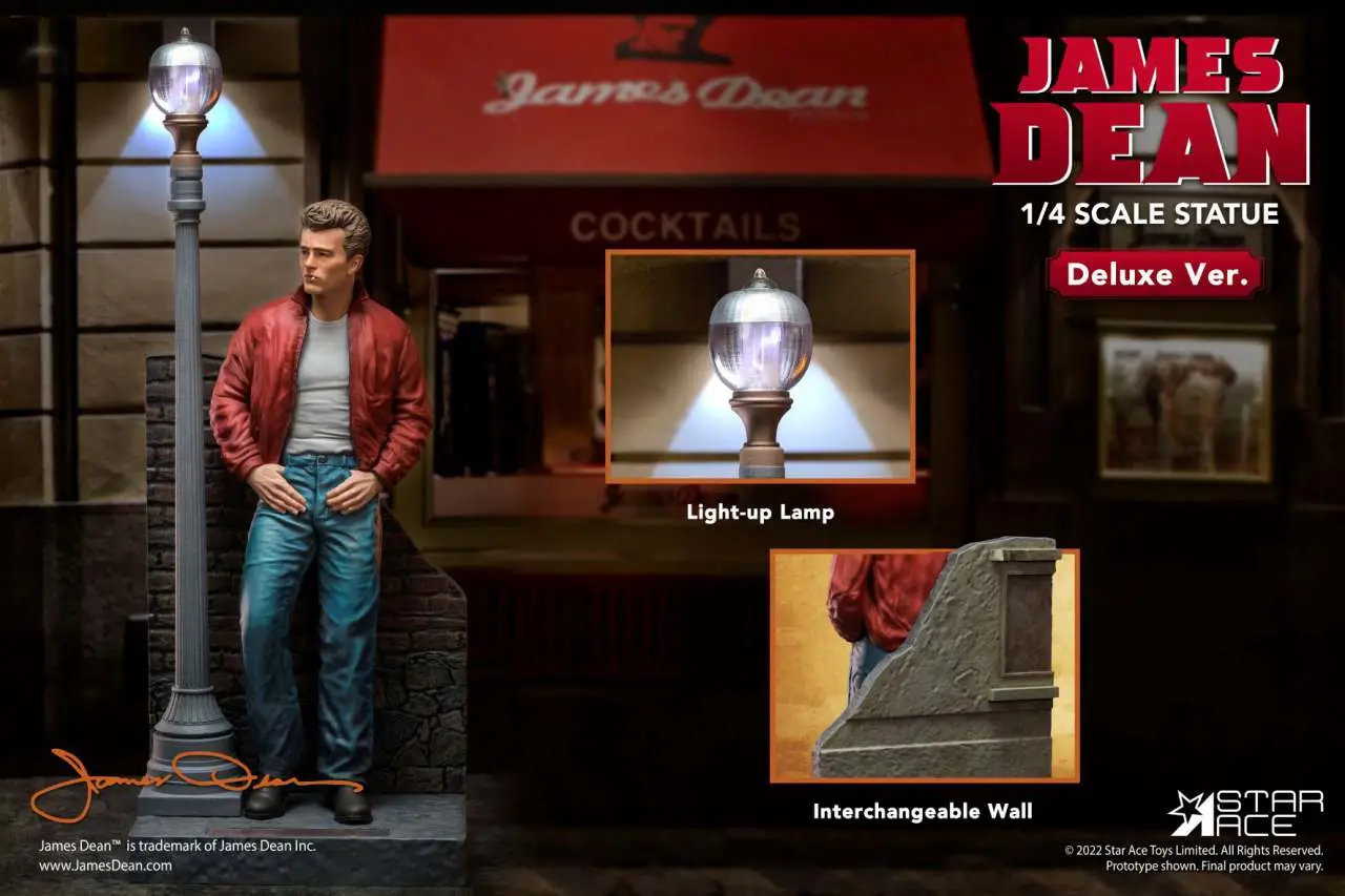 james dean 1/4 deluxe resin statue