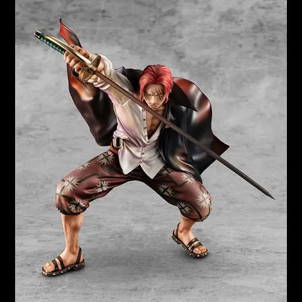 one piece pop red haired shanks statue