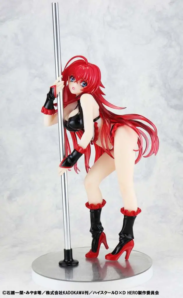high school dxd rias pole dance black st