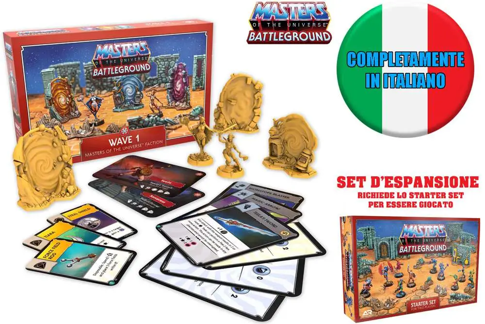 motu:battleground - wave 1 - masters of the universe faction ita