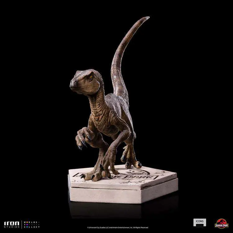 jp icons velociraptor b statue