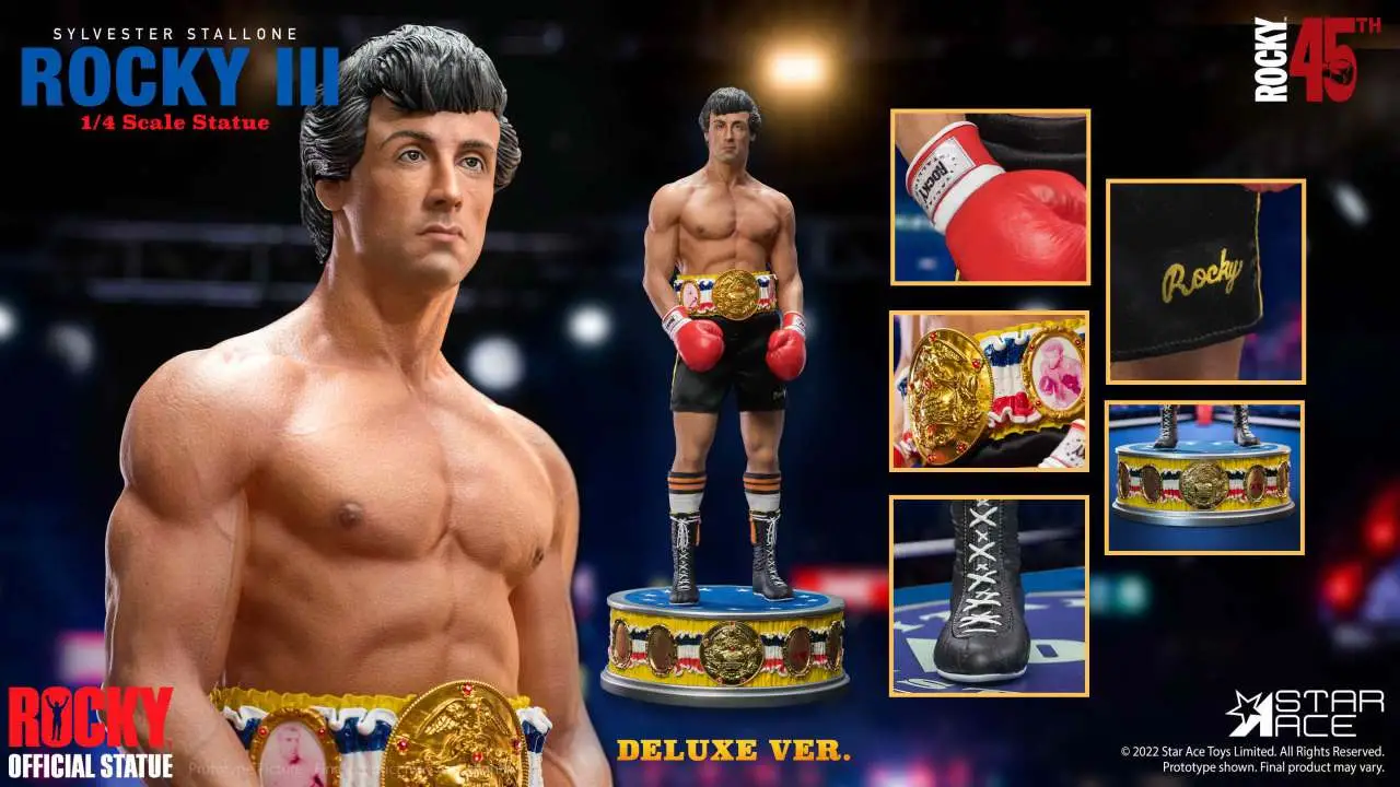 rocky iii dlx resin statue