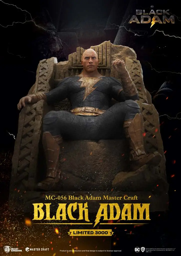 black adam movie master craft statue