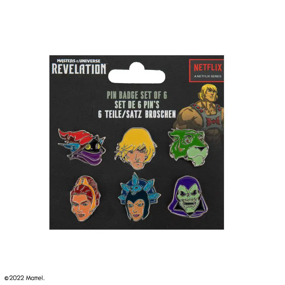 motu pin badges set (6)