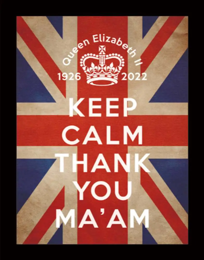 keep calm thank you ma'am collect.print