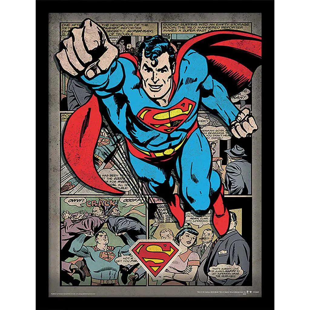 superman montage collector print
