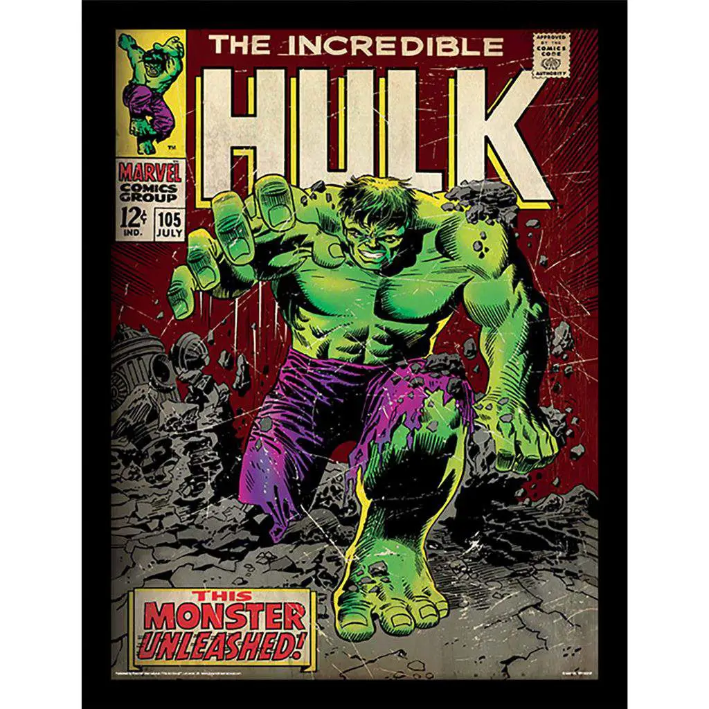 incredible hulk #105 collector print