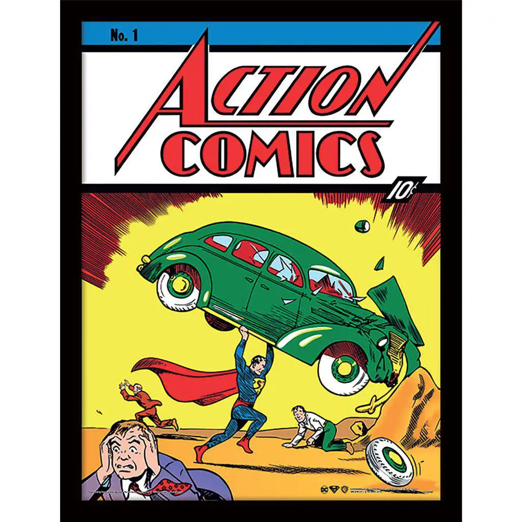 superman action comics#1 collector print