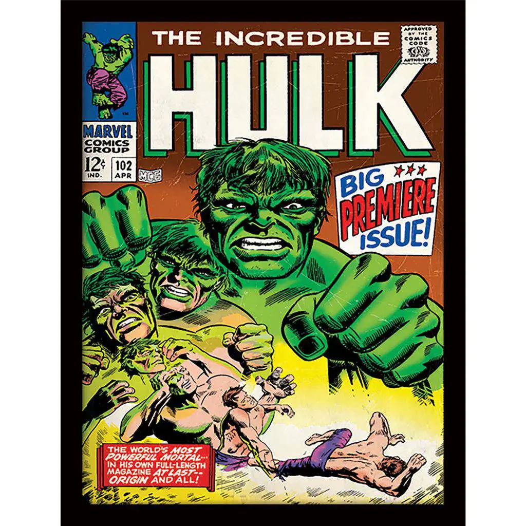 the incredible hulk #102 collector print