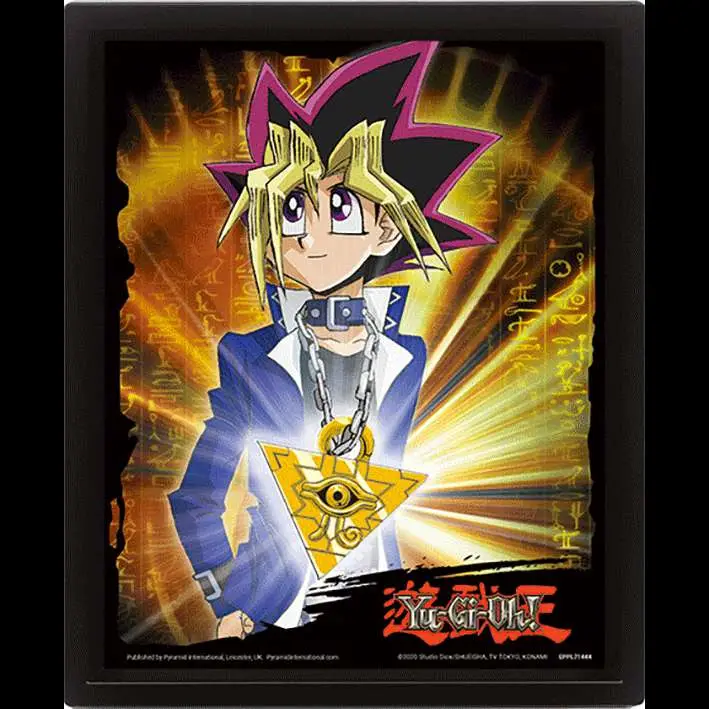 yu-gi-oh millennium puzzle 3d poster
