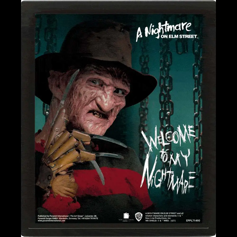 nightmare on elm street 3d poster