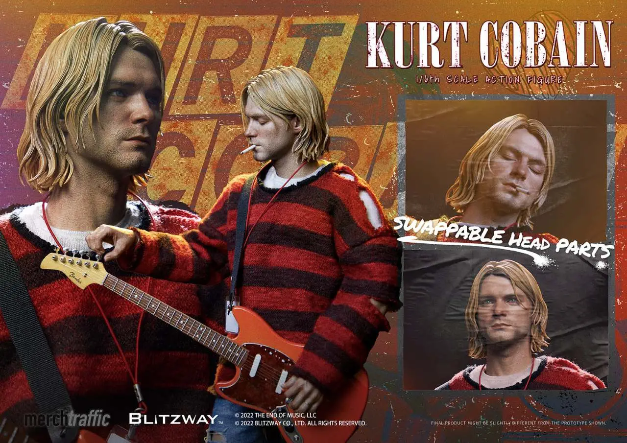 kurt cobain 1/6 scale action figure